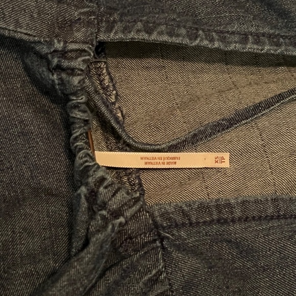 Free People Denim Peasant Mini Dress - Size XS - Picture 3 of 5